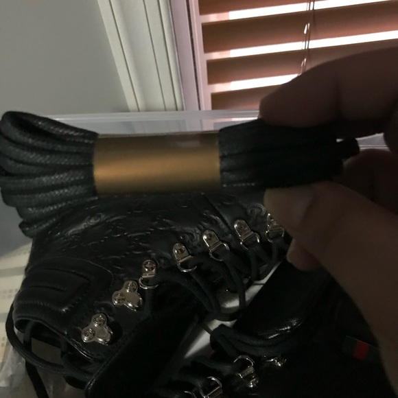 Gucci Mens Guccissima black sneaker - Picture 4 of 7